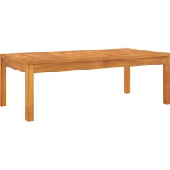 Mobilier De Jardin-vidaXL Table basse 100x50x33 cm bois d'acacia massif Cr&egrave;me