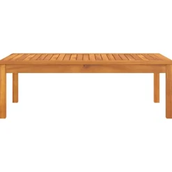 Mobilier De Jardin-vidaXL Table basse 100x50x33 cm bois d'acacia massif Crème