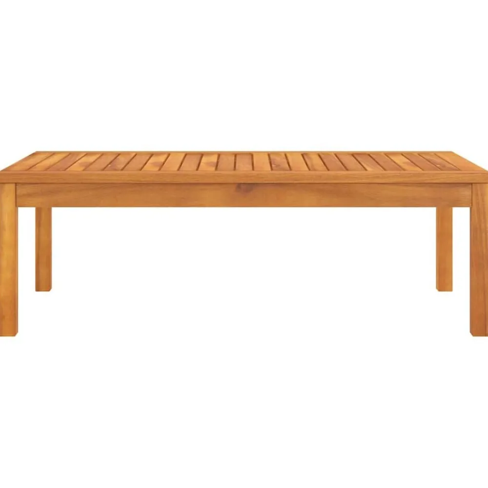 Mobilier De Jardin-vidaXL Table basse 100x50x33 cm bois d'acacia massif Crème
