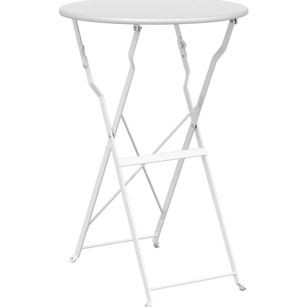 vidaXL Table bistrot Ø 50 x 71 cm Acier revêtu de poudre