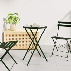 vidaXL Table bistrot Ø 50 x 71 cm Acier revêtu de poudre