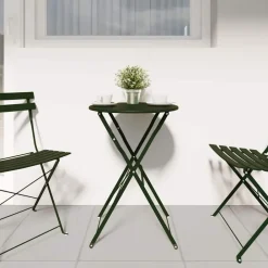 vidaXL Table bistrot Ø 50 x 71 cm Acier revêtu de poudre