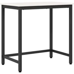 vidaXL table 80 x 50 x 77 cm Bois d'ingénierie et acier