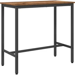Tables-vidaXL table 100 x 50 x 90,5 cm Bois d'ingénierie et acier Bois ancien