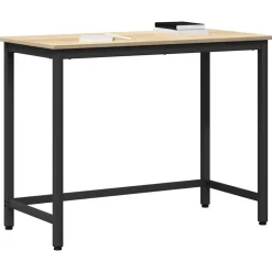 Meubles De Bureau-vidaXL table Chêne Sonoma 80 x 50 x 76,5 cm Bois d'ingénierie et acier Ch&ecirc;ne sonoma