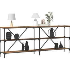 vidaXL Table console 200 x 30 x 75 cm Bois d'ingénierie