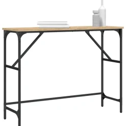 Tables-vidaXL Table console chêne sonoma 100x32x75 cm bois d'ingénierie Ch&ecirc;ne sonoma