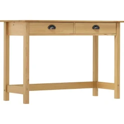 vidaXL Table console Hill Range avec 2 tiroirs 110x45x74 cm Pin solide