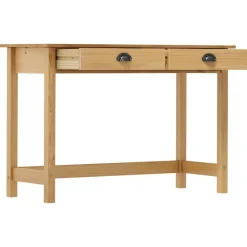 vidaXL Table console Hill Range avec 2 tiroirs 110x45x74 cm Pin solide