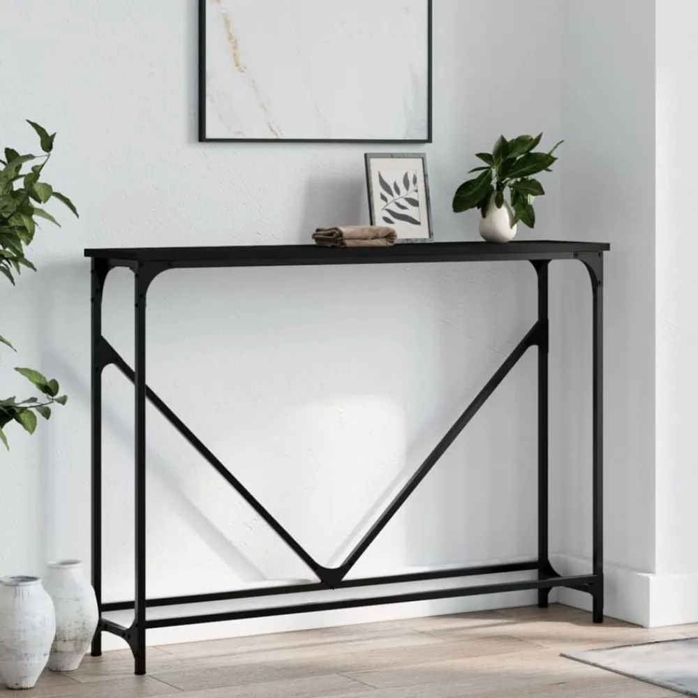 vidaXL Table console 102x22,5x75 cm bois d'ingénierie