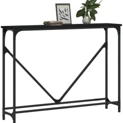 vidaXL Table console 102x22,5x75 cm bois d'ingénierie