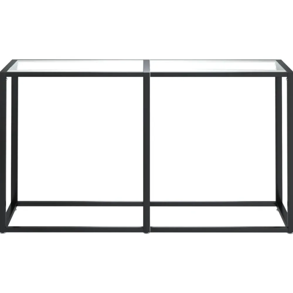 vidaXL Table console 140x35x75,5 cm Verre trempé