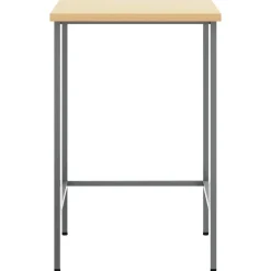 Accessoires De Quincaillerie-vidaXL Table d'angle Gris 55 x 55 x 85 cm Acier et bois laminé