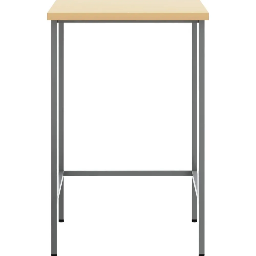 Accessoires De Quincaillerie-vidaXL Table d'angle Gris 55 x 55 x 85 cm Acier et bois laminé