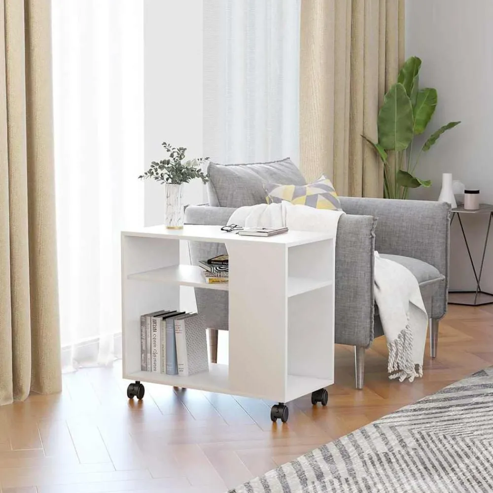 vidaXL Table d'appoint 70x35x55 cm Bois d'ingénierie