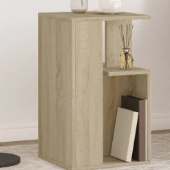 vidaXL Table d'appoint chêne sonoma 35x35x60 cm bois d'ingénierie