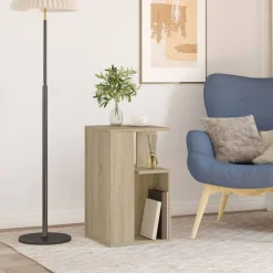 vidaXL Table d'appoint chêne sonoma 35x35x60 cm bois d'ingénierie