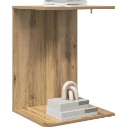 Tables-vidaXL Table d'appoint Chêne artisanal 45 x 40 x 62,5 cm ch&ecirc;ne artisanal