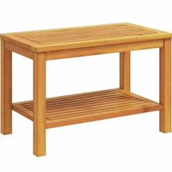Tables-vidaXL Table d'appoint Huile Naturelle 70 x 40 x 45 cm Marron