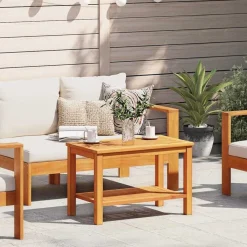 Tables-vidaXL Table d'appoint Huile Naturelle 70 x 40 x 45 cm Marron