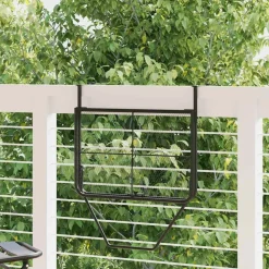 Mobilier De Jardin-vidaXL Table de balcon 60x40 cm Acier Noir