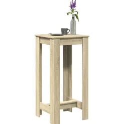 Tables-vidaXL Table de bar chêne sonoma 51x50x103,5 cm bois d'ingénierie Ch&ecirc;ne sonoma
