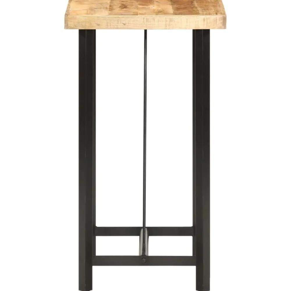 Tables-vidaXL Table de bar 60x60x107 cm Bois de manguier brut