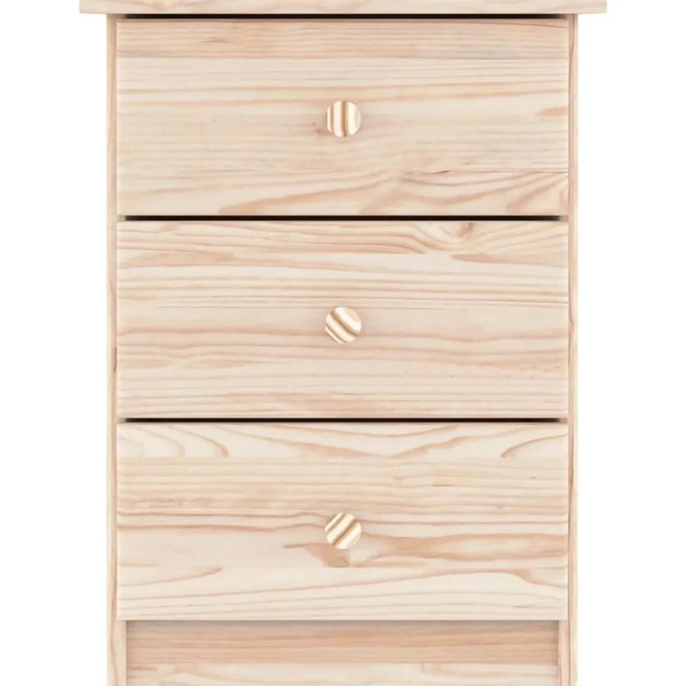 Tables-vidaXL Table de chevet ALTA 41x35x55,5 cm bois de pin massif Naturel