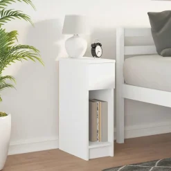 vidaXL Table de chevet avec tiroir 20x36x60 cm