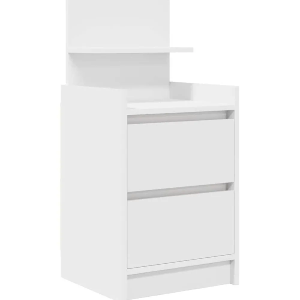 vidaXL Table de chevet avec 2 tiroirs 38x34x80 cm
