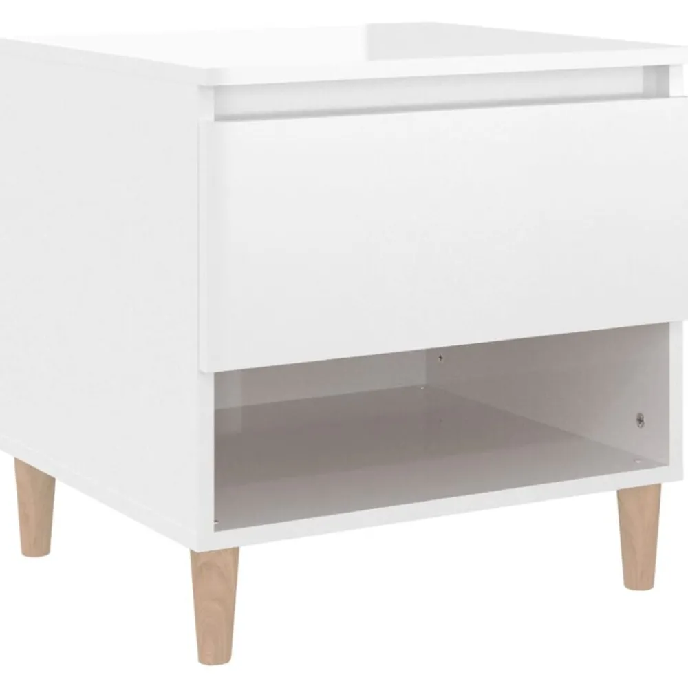 vidaXL Table de chevet 50x46x50 cm Bois d’ingénierie