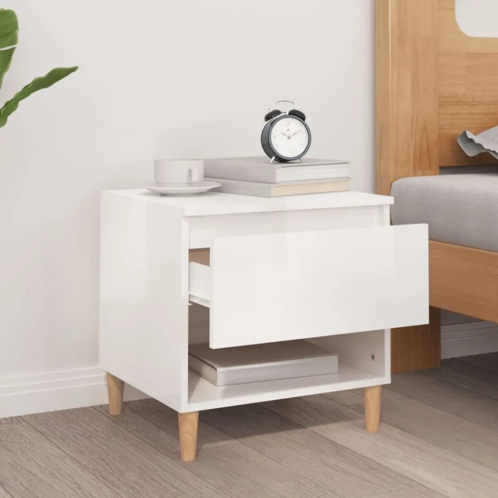 vidaXL Table de chevet 50x46x50 cm Bois d’ingénierie