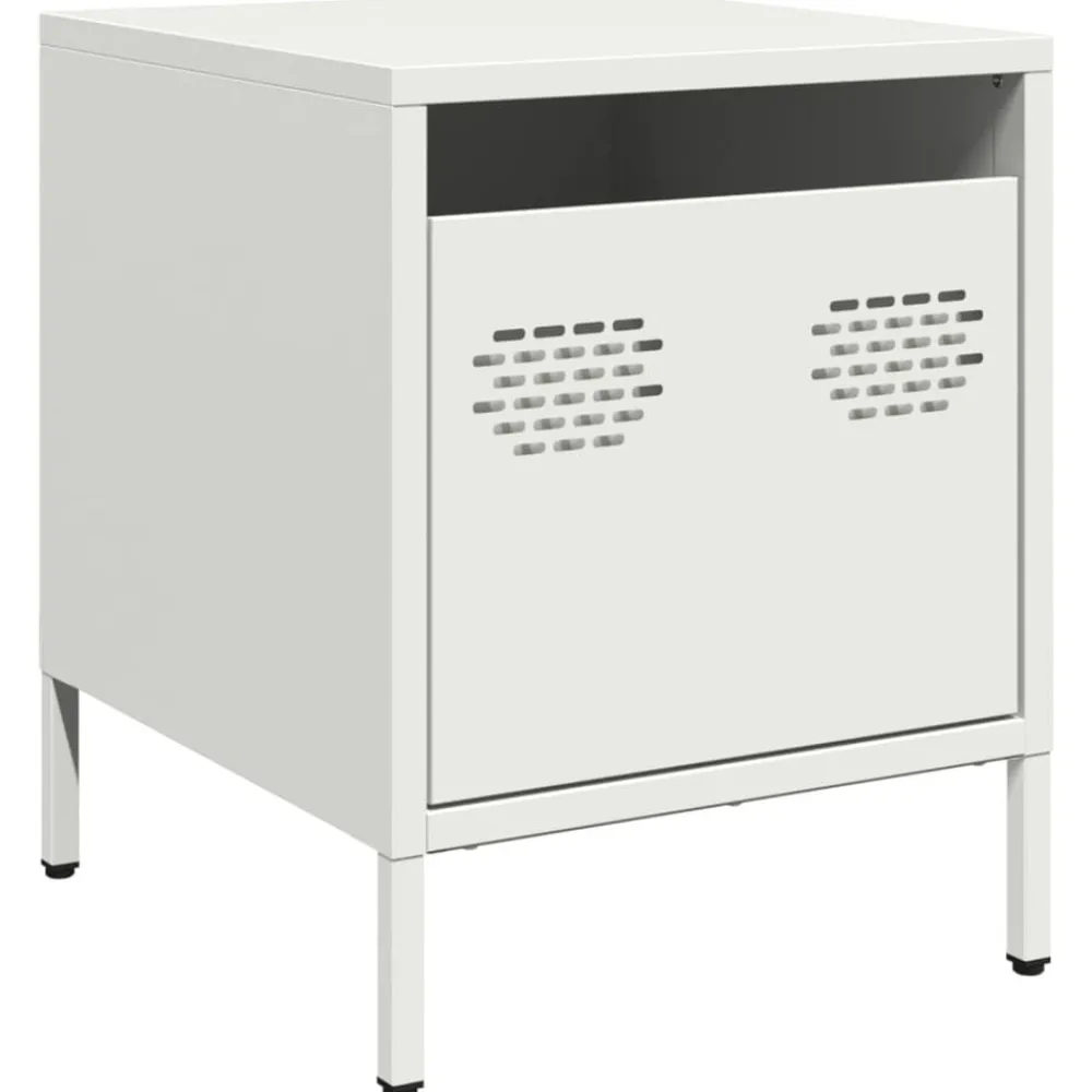 vidaXL Table de chevet 35x39x43,5 cm acier