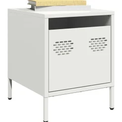 vidaXL Table de chevet 35x39x43,5 cm acier