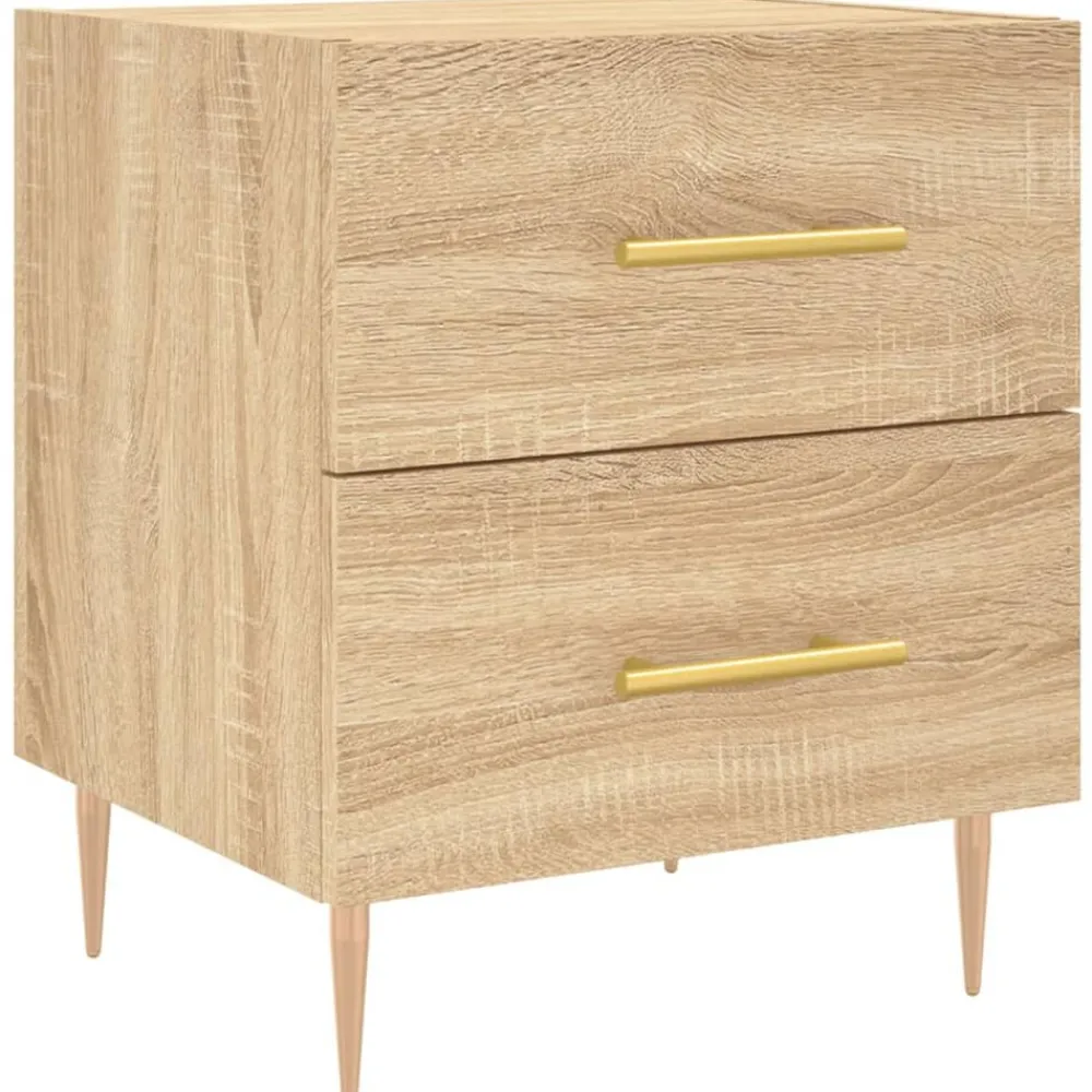 vidaXL Table de chevet chêne sonoma 40x35x47,5 cm bois d’ingénierie