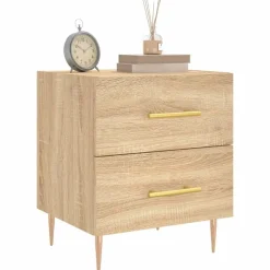 vidaXL Table de chevet chêne sonoma 40x35x47,5 cm bois d’ingénierie