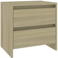 vidaXL Table de chevet chêne sonoma 45x34,5x44,5 cm bois d’ingénierie