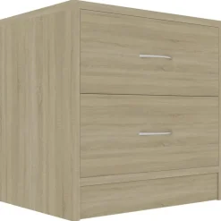 Tables-vidaXL Table de chevet Chêne sonoma 40x30x40 cm Bois d'ingénierie Ch&ecirc;ne sonoma