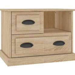 vidaXL Table de chevet chêne sonoma 60x39x45 cm