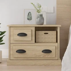 vidaXL Table de chevet chêne sonoma 60x39x45 cm