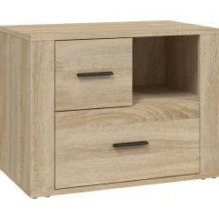 Tables-vidaXL Table de chevet Chêne sonoma 60x36x45 cm Bois d'ingénierie Ch&ecirc;ne sonoma