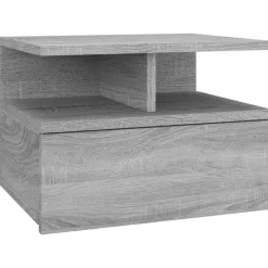 vidaXL Table de chevet flottante Bois d’ingénierie
