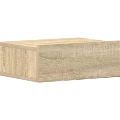 vidaXL Table de chevet flottante Chêne sonoma Bois d'ingénierie