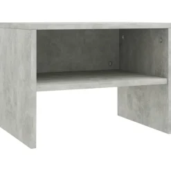 Tables-vidaXL Table de chevet 40x30x30 cm Bois ingénierie Gris béton