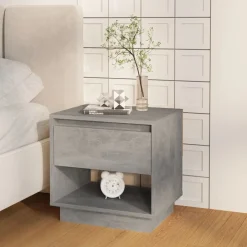 vidaXL Table de chevet 45x34x44 cm Bois d'ingénierie
