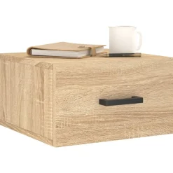 Armoires & Meubles De Rangement-vidaXL Table de chevet murale chêne sonoma 35x35x20 cm Ch&ecirc;ne sonoma