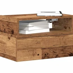 vidaXL Table de chevet murale 45x26x28,5 cm
