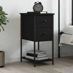 vidaXL Table de chevet 32x42x70 cm bois d’ingénierie