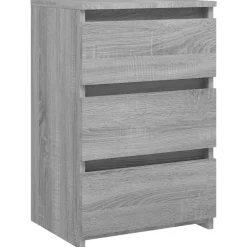 vidaXL Table de chevet 40x35x62,5 cm Bois d'ingénierie