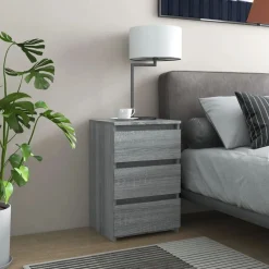 vidaXL Table de chevet 40x35x62,5 cm Bois d'ingénierie